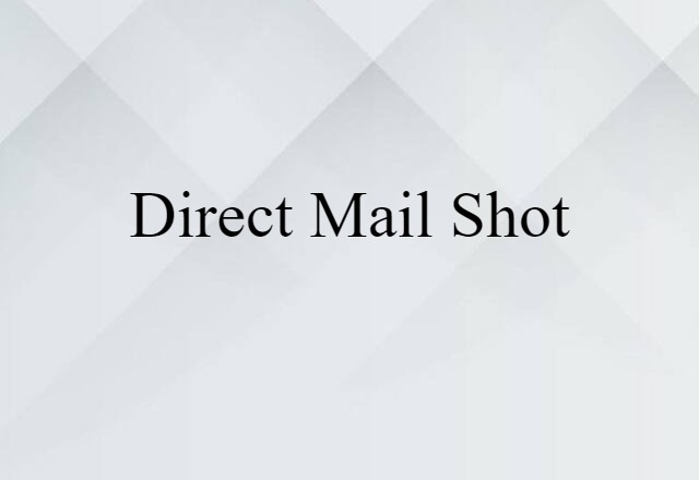 direct-mail shot