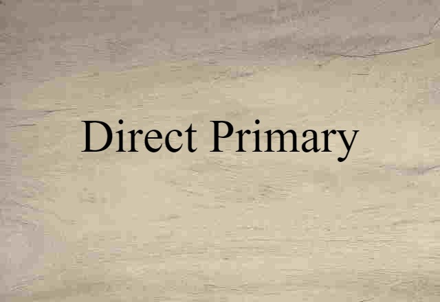 direct primary