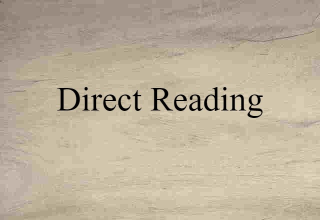 direct-reading