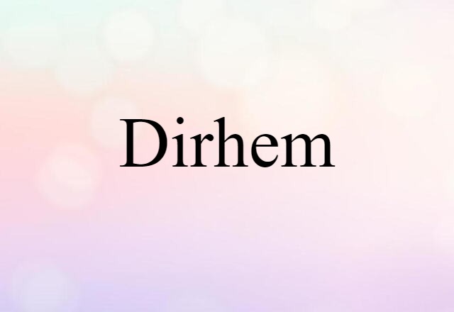 dirhem