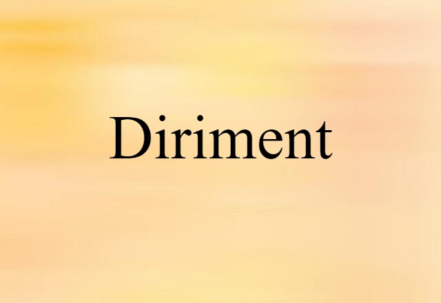 diriment