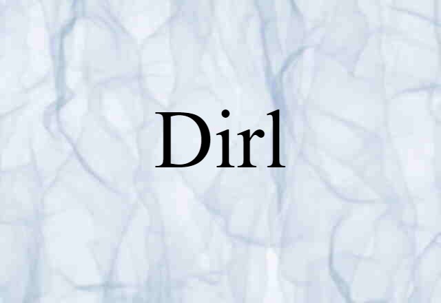 Dirl (noun) Definition, Meaning & Examples