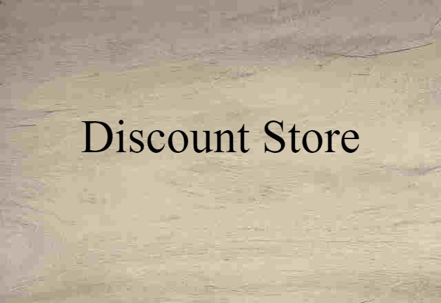 discount store