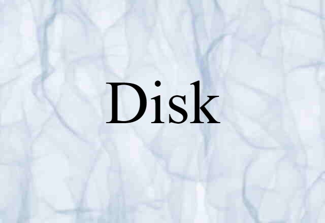 Disk (noun) Definition, Meaning & Examples