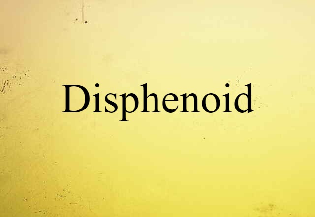 Disphenoid (noun) Definition, Meaning & Examples