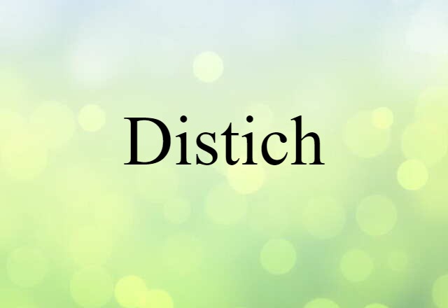 distich