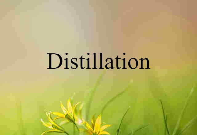 Distillation (noun) Definition, Meaning & Examples