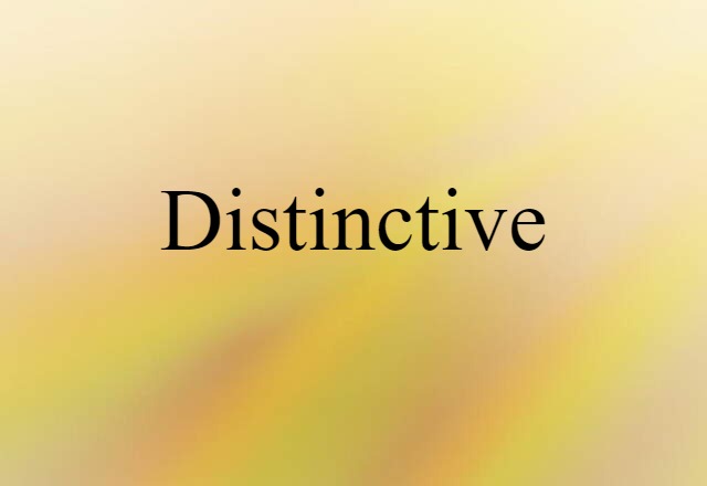 distinctive