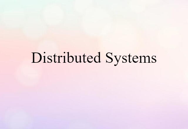 distributed systems