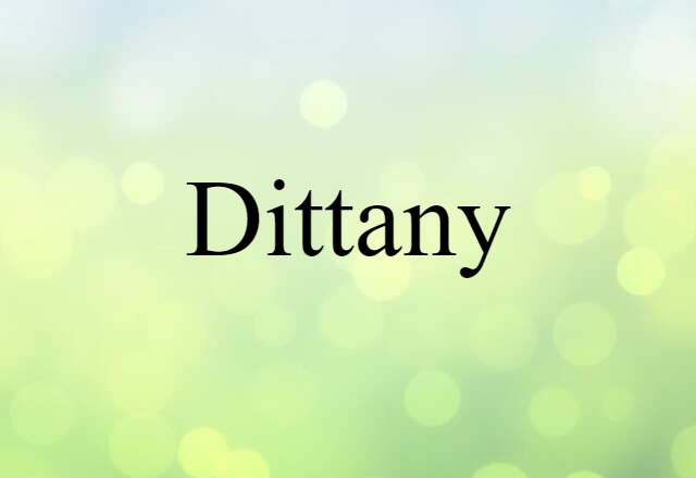 dittany