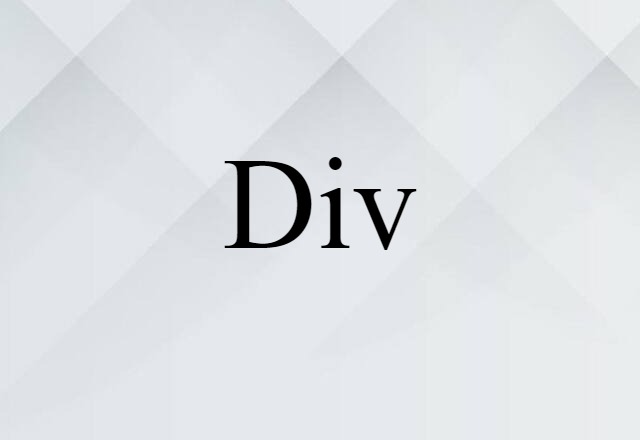 div