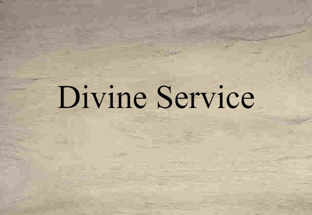 divine service