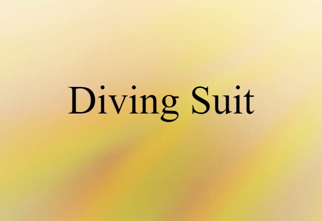 diving suit