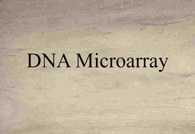 DNA microarray