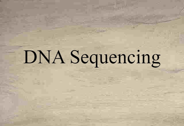 DNA sequencing