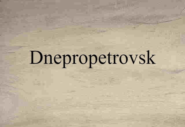 Dnepropetrovsk