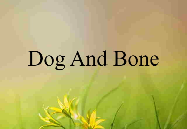 dog and bone