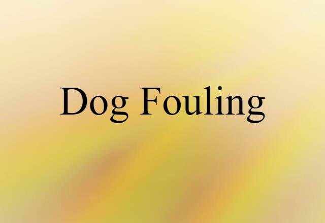 dog fouling