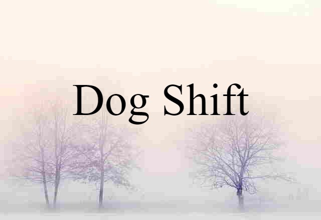 Dog Shift (noun) Definition, Meaning & Examples