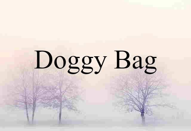 Doggy Bag (noun) Definition, Meaning & Examples