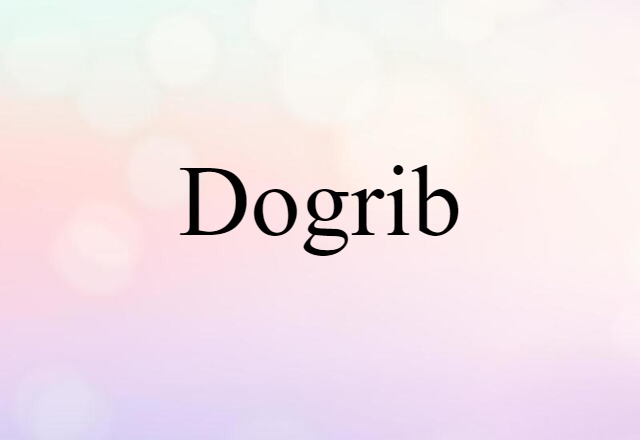 Dogrib