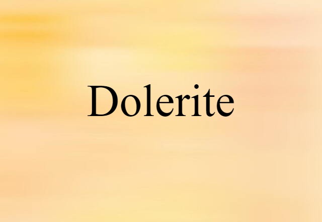 dolerite