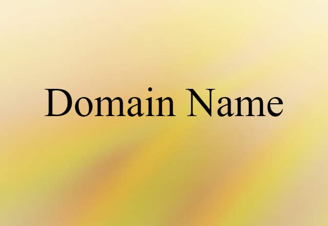 domain name