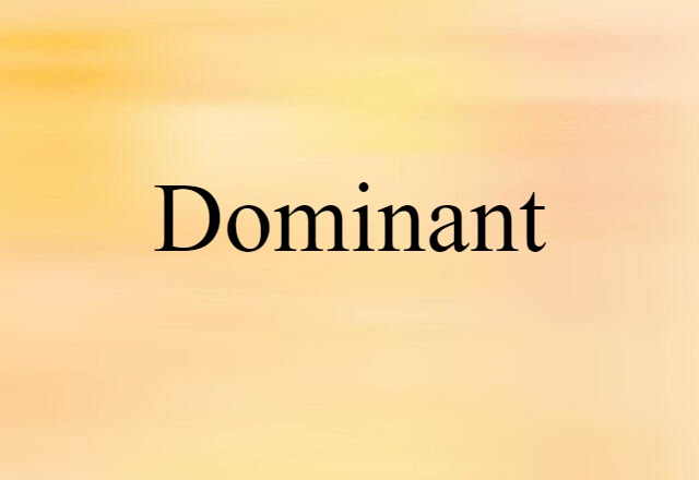 Dominant (noun) Definition, Meaning & Examples