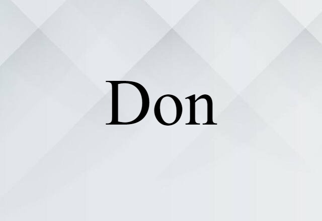 don