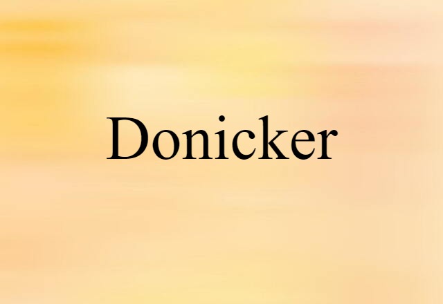 donicker