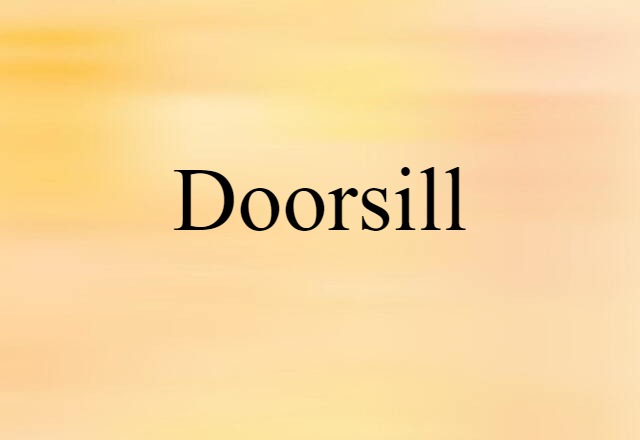 doorsill