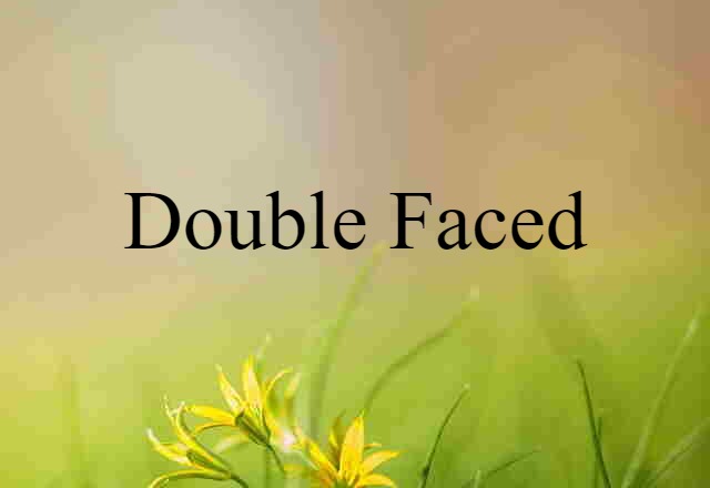 double-faced