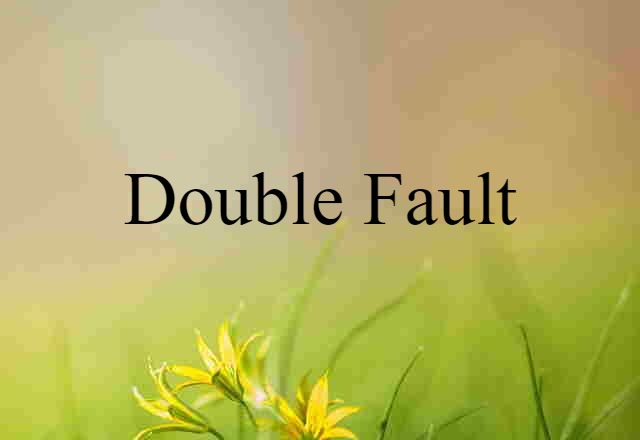 double fault