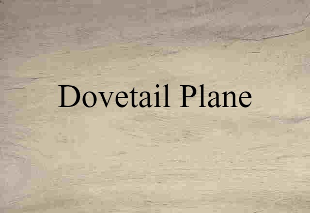 dovetail plane