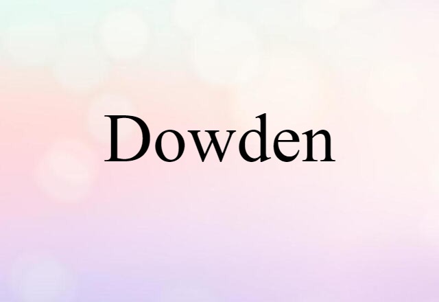 Dowden