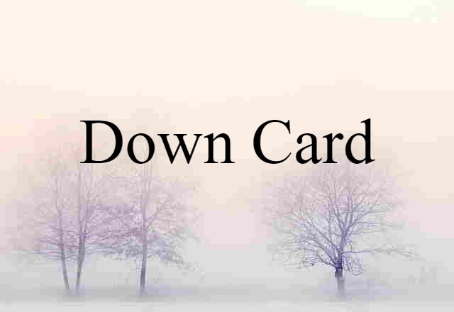 down card