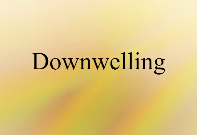 downwelling