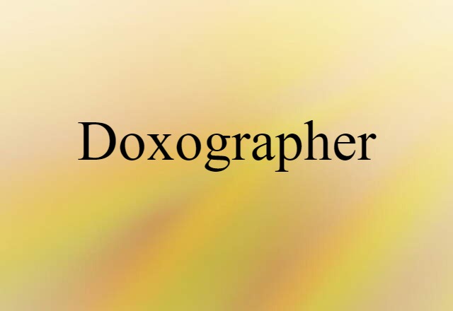 doxographer