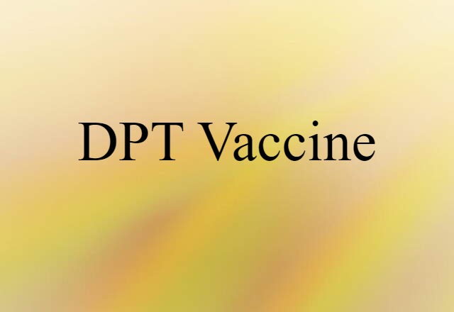 DPT vaccine