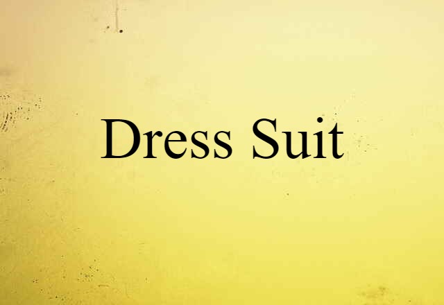 Dress Suit (noun) Definition, Meaning & Examples