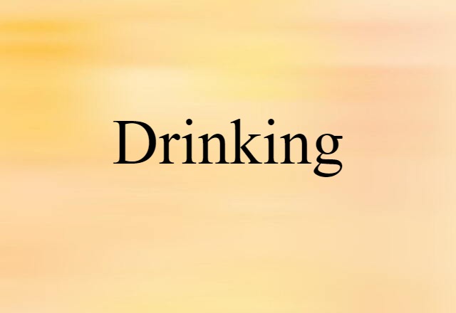 Drinking (noun) Definition, Meaning & Examples