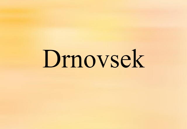 Drnovsek