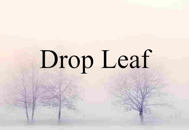 drop leaf