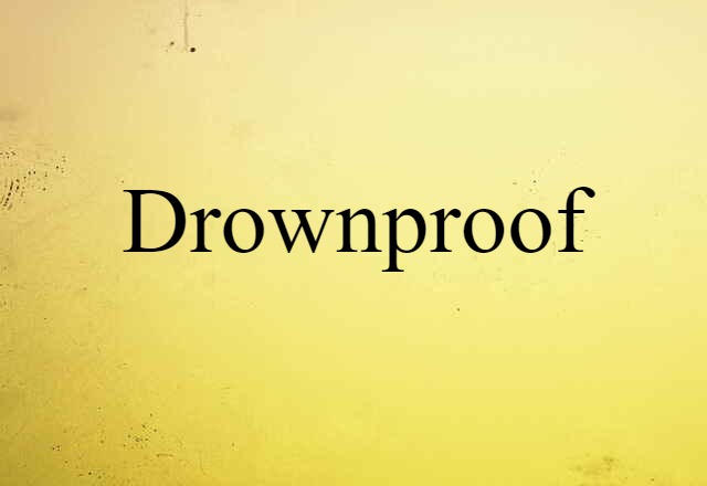 drownproof