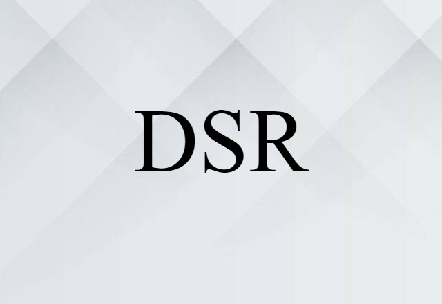 DSR (noun) Definition, Meaning & Examples