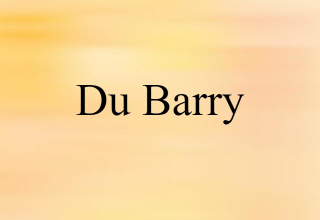 Du Barry