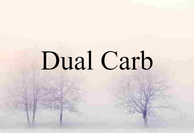 Dual Carb (noun) Definition, Meaning & Examples