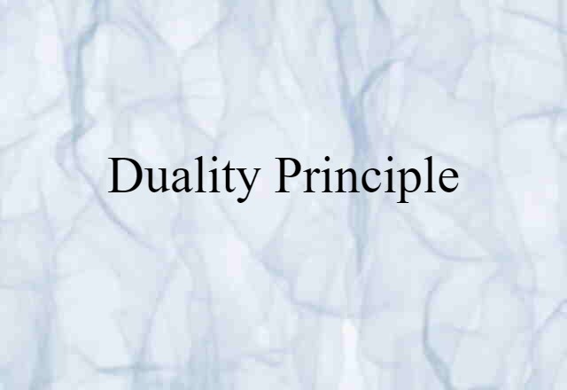 duality principle