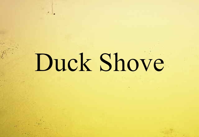 Duck Shove (noun) Definition, Meaning & Examples