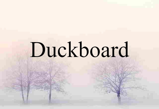 duckboard